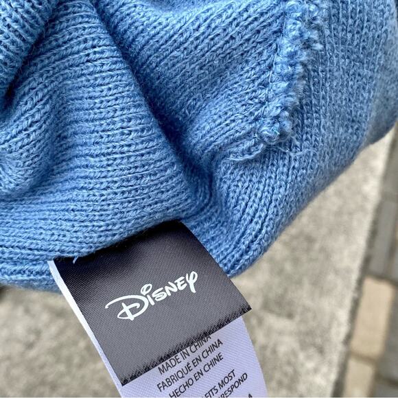 Disney Lilo and Stitch Mad Engine Light Blue Adult Size Acrylic Beanie Hat - Picture 5 of 7